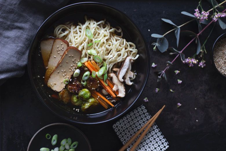 Rezept für vegane Ramen, ganz einfach selbst gemacht